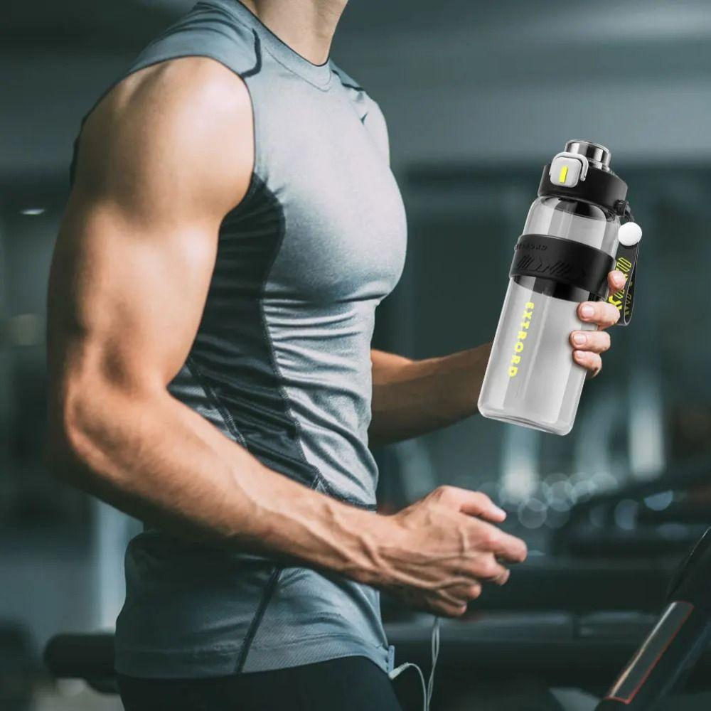 Leak Proof Colorful Plastic Cup PC Outdoor Sports Kettle 800ml Sports Water Bottle School