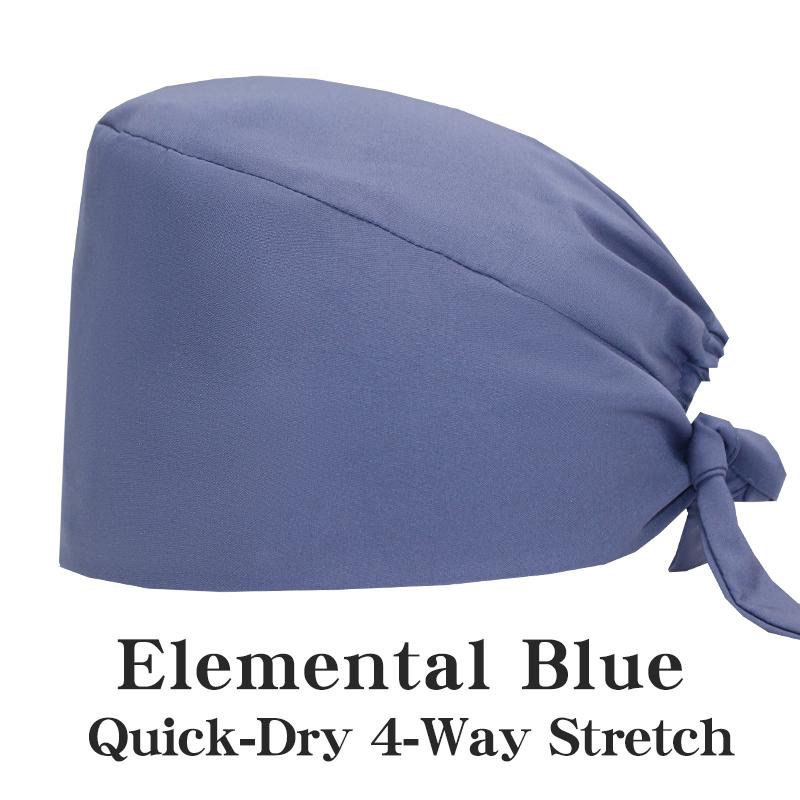 Customized Solid Color Dental Doctors Cap Women Men Nursing Hat Laboratory Pet Vet Breathable Medical Scrub Caps with Buttons