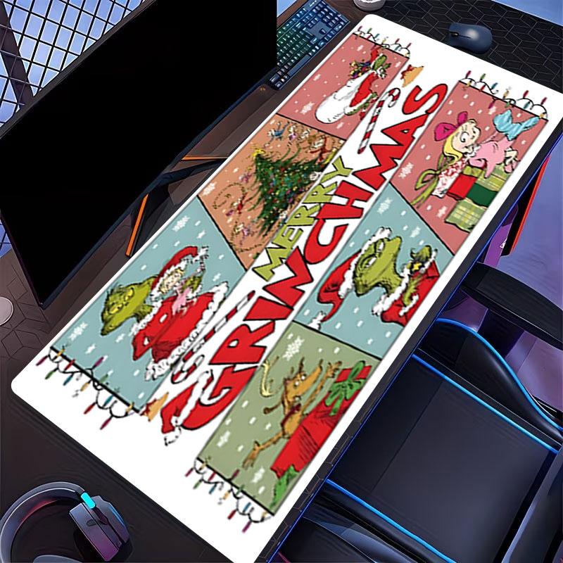 The Grinch Print Mouse Pad, for Keyboard Pad Laptop PC Mat for Office Home Use, Desk Decor, Perfect Birthday Gift for Gamers