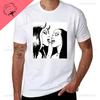 Sexy Bad Nun Lesbian Kiss Nun Bondage Satanic BDSM Cotton TShirt Funny Customs Harajuku Shortsleev Graphic Printed Tshirt