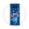 Case - MANIACASE - Samsung Galaxy S8 Plus - Flexible - Stitch Snow Christmas - Blue