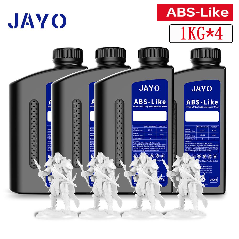 JAYO Water Washable Standard/ ABS Like Resin/ST PLUS 3D Printer Resin 405nm UV Standard Rapid Photopolymer Resin For LCD/DLP/SLA