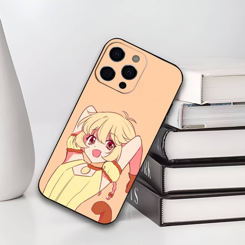 Токио М-Мяу М-Мяу Волшебная девочка Чехол для телефона Для iPhone 17,16,15,14,13,12,11 Plus,Pro Max,XS,Мягкий черный чехол