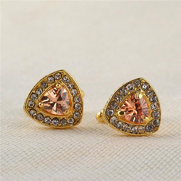 Мужские запонки с кристаллами