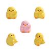 Микропейзаж мультфильм милый маленький желтый утенок фигурка украшения своими руками декоративные аксессуары офисный стол смоляные украшения