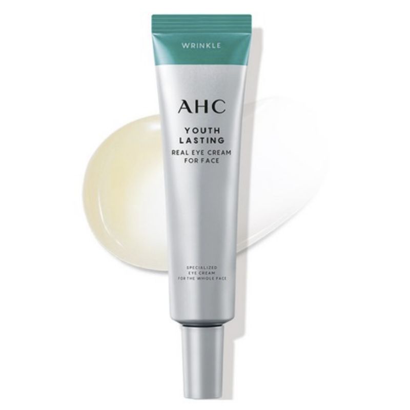 AHC Youth Lasting Real Eye Cream for Face 35ml – Anti-Wrinkle Firming & Moisturizing Eye and Face Cream, Korean Skincare,