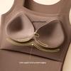 Seamless Moisturizing Warm Vest with Fixed Cup for Women - Autumn & Winter Skin Care Base