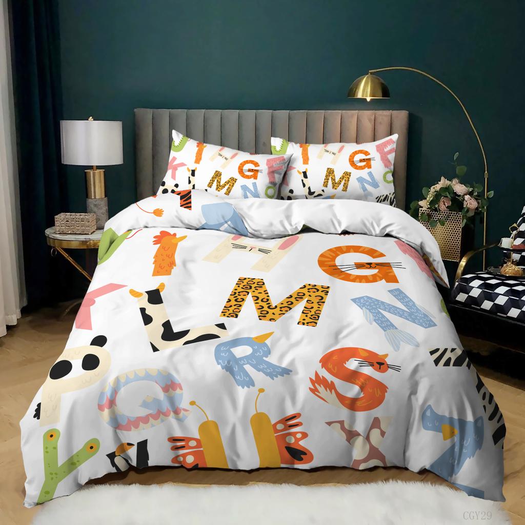Cows Duvet Cover Set 3D Animals Black White Milk Cows King Queen Size Polyester Comforter Cover For Boys Girls Kids Bedding Set