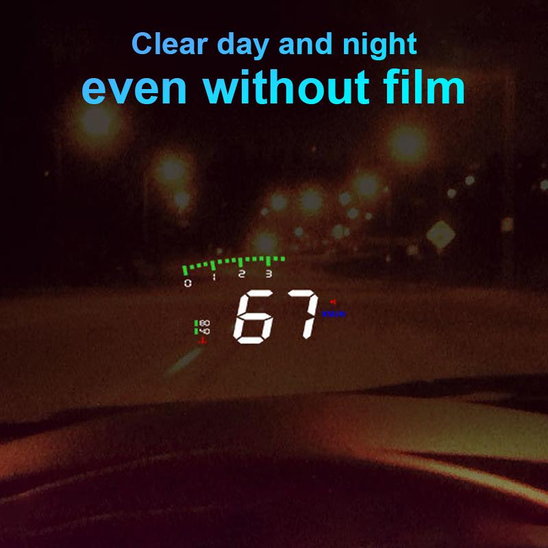 Скорость автомобиля Hud спидометр Head Up Display Температура воды Напряжение питания Проектор лобового стекла для грузовых автомобилей Obd2 Ii