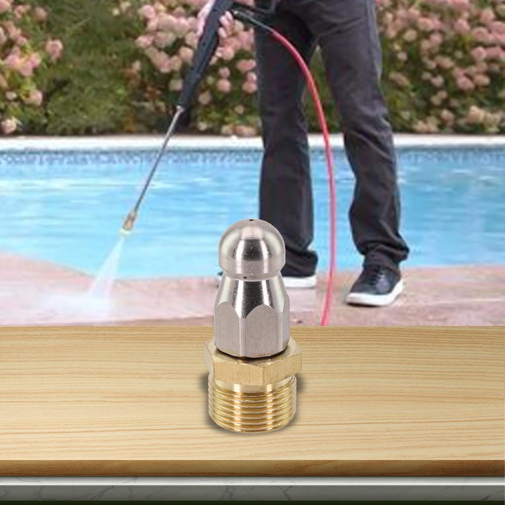 Прочистка сопла Трубка Земснаряд Сопло Нержавеющая сталь Медные аксессуары Передний Задний Инструмент Крепление Очиститель Чистка