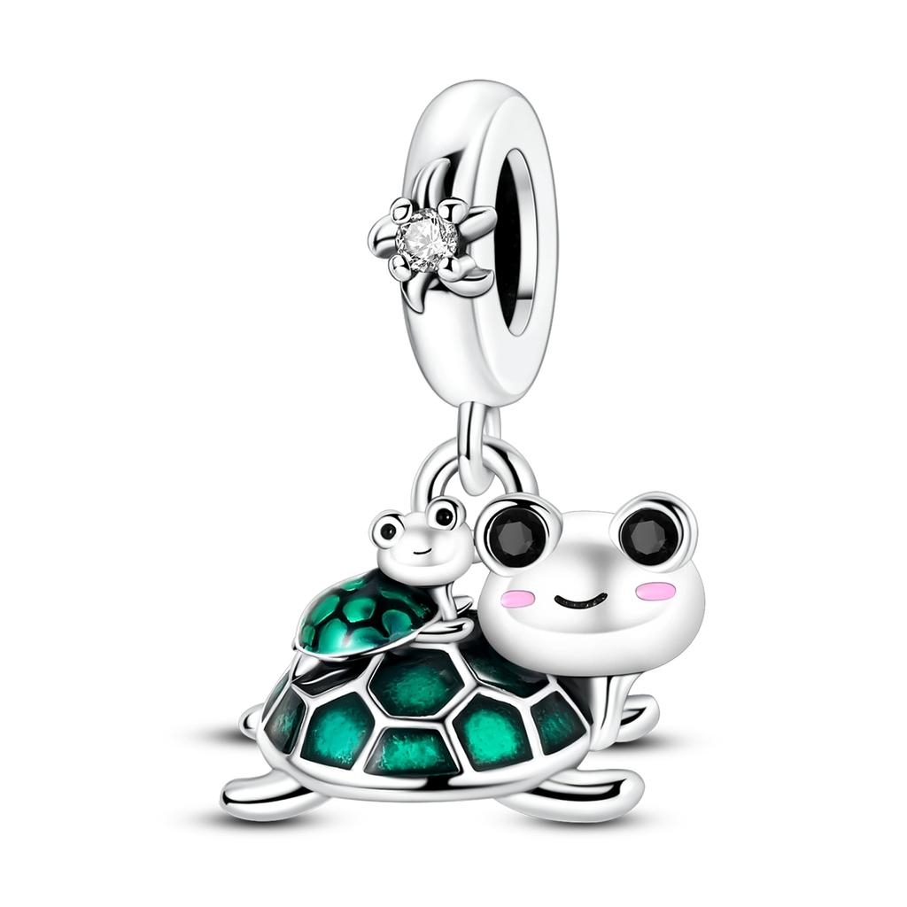 Original Charms Beads Copper Heart Bear Dog Pendant For Woman Fit Bracelet Making Jewelry Diy