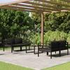Day and Night - Day and Night Garden Furniture Set 5 Pieces and Anthracite Gray Aluminum Cushions