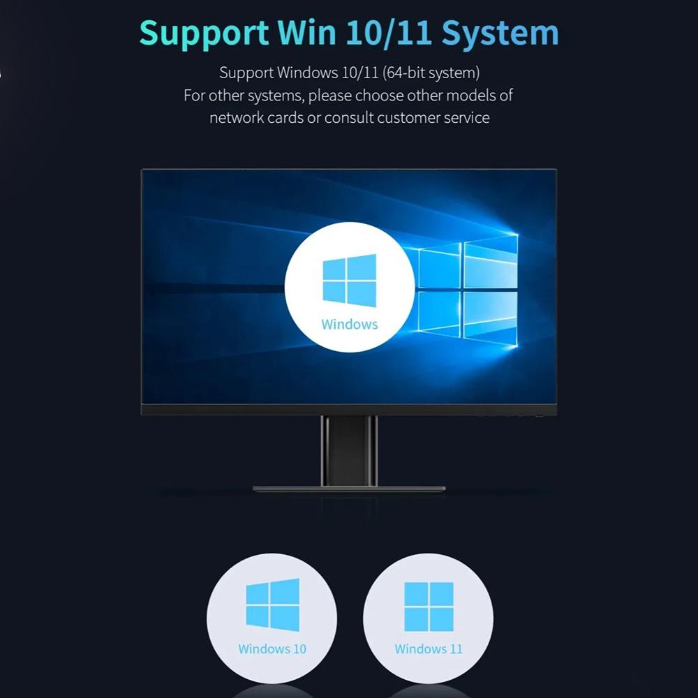 6500Mbps WiFi 7 USB Adapter BE6500 2.4G&5.8G&6GHz Wireless Network Card 802.11be Free-Drive WiFi Adaptador for Win 10/11