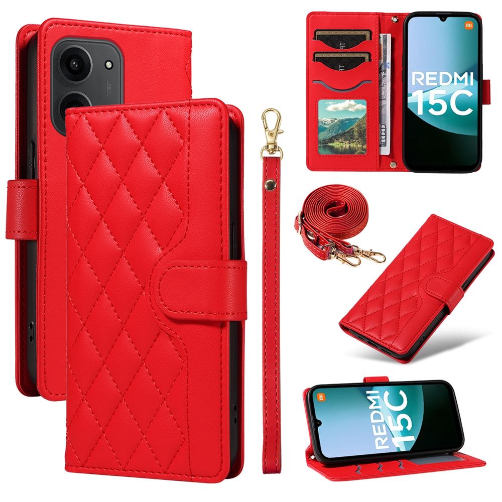 Кошелек на шнурке Кожаный чехол Для Redmi 15 15C 14C 13C 13 13X 12 11A 10C 10 Prime 9C 9A 9i 9 4G A5 A3 Кошелек для телефона Чехол-книжка