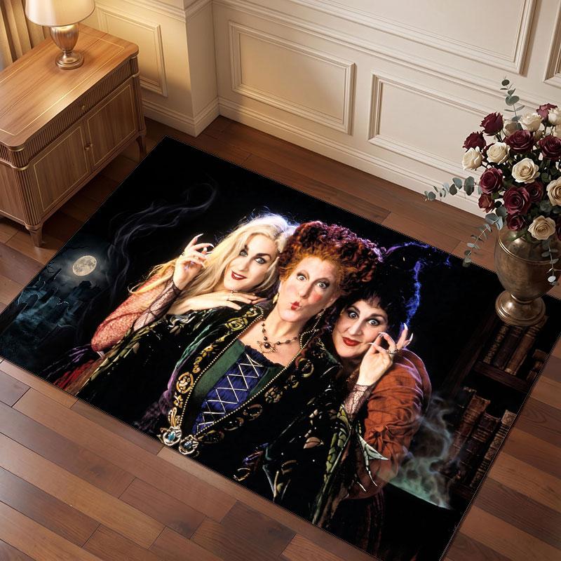 Hocus Pocus Sanderson Sisters Rug Soft Thick Non Slip Floor Carpet for Bedroom Living Room Home Decor