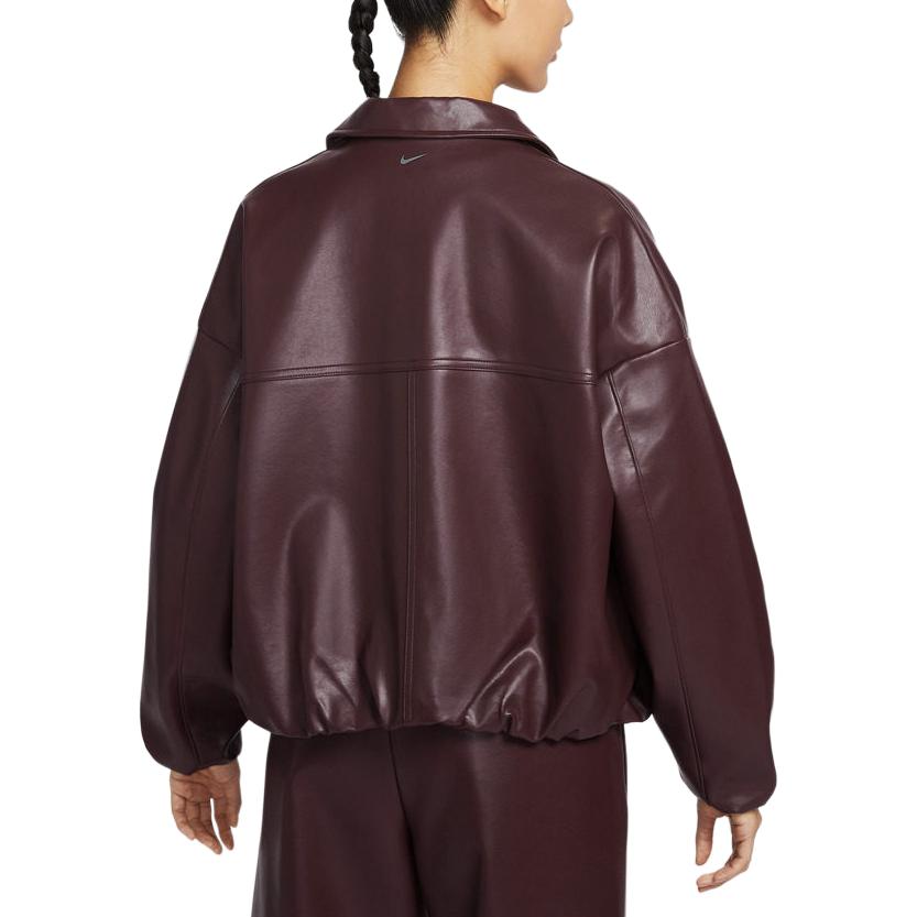 Nike Женские спортивные куртки 652 Ярко-бордовый Красный Лацкан Умеренный Инструктор IQ8170-652
