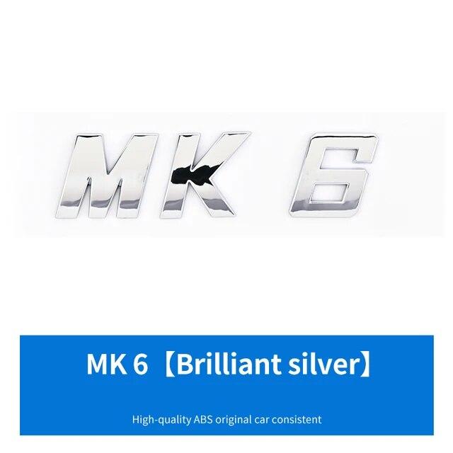 3D ABS буквы MK5 MK6 MK7 MK7.5 эмблема автомобиля значок наклейка для VW volkswagen GOLF автомобиль крыло багажник задняя наклейка