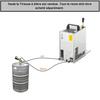 Système de tirage bière PYGMY 25/K avec pompe à membrane et refroidisseur sec monoligne en acier inoxydable 35 L/h Green Line