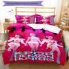 KPOP Hunter 3pcs Bedding Set Duvet Cover Closure Includes 1 Duvet Cover & 2 Pillowcases for All Seasons Bedroom Home Dorm Decor