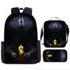 Little Nightmares Anime School Backpack Set Kids - 17 Inch Oxford Fabric Dual-Strap Bag With Crossbody Pouch Pencil Case
