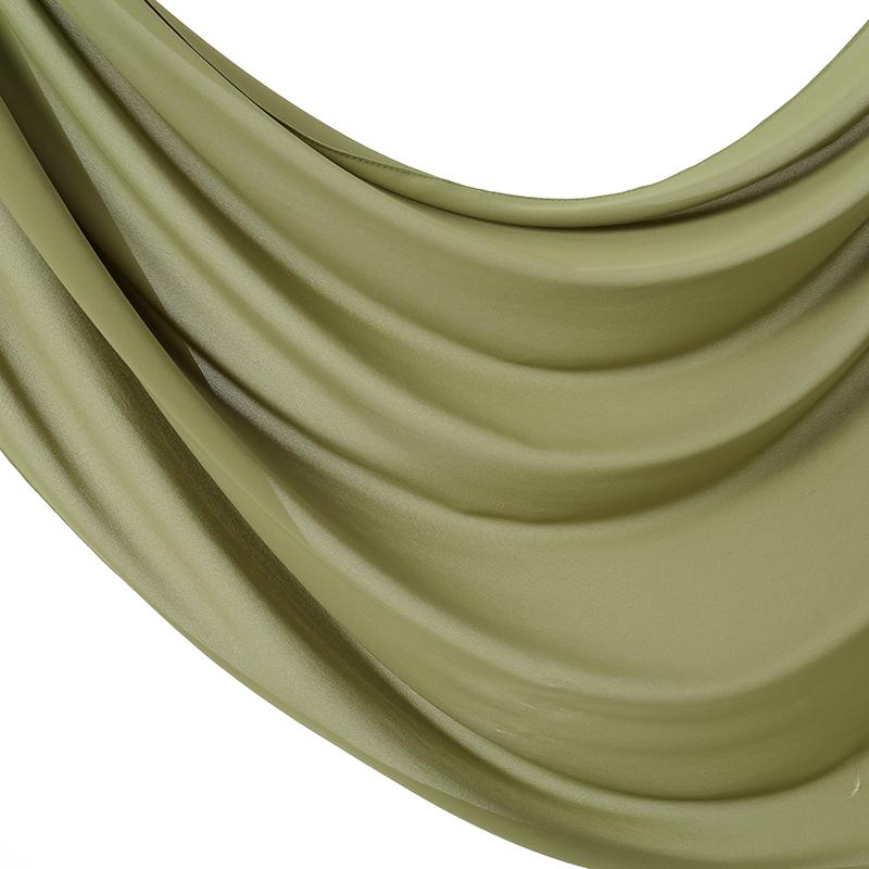 Женский тяжелый шифоновый хиджаб-шарф Премиальный шифон Мусульманские хиджабы Однотонный Хорошая строчка Макси обертывание Однотонный Мусульманский женский шаль