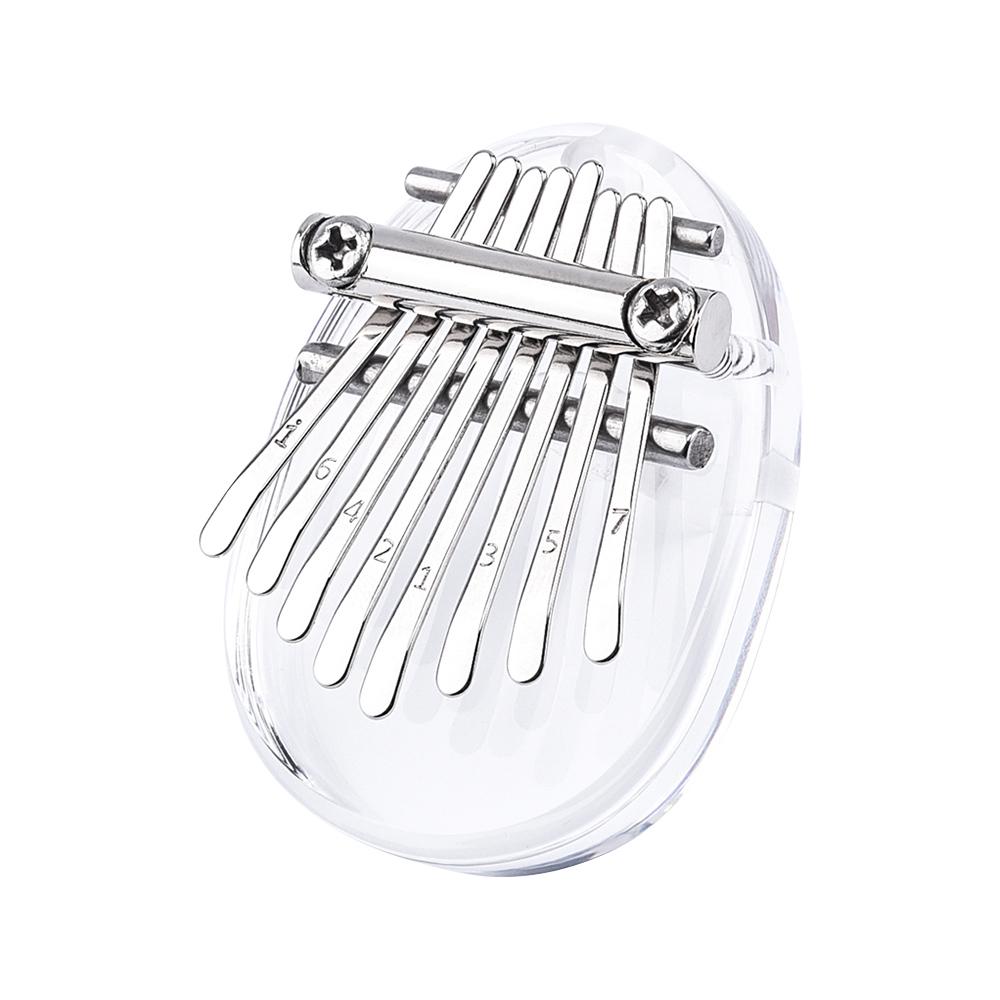 8 Key Mini Thumb Piano Finger Piano Transparent Acrylic Finger Keyboard Musical Instrument