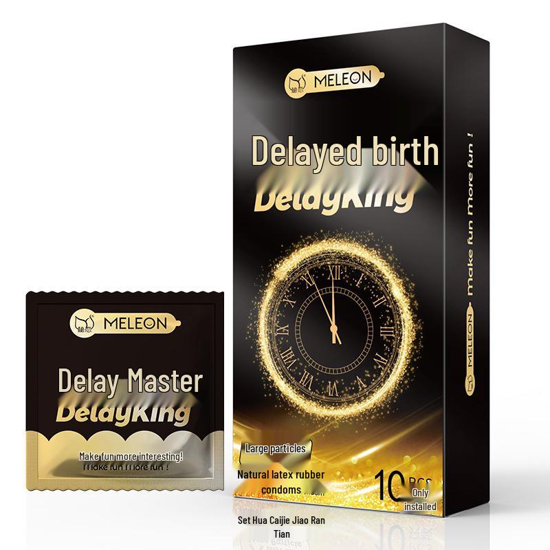 Презервативы Secret Love King Delay: Долговечный, Ребристый, Текстура кошачьего языка, Крупные частицы, Продукты для взрослых.