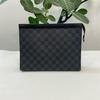 [Б/У] Pochette Voyage MM 'Черный холст Damier Graphite' - Очень хорошее состояние #CQWEFY