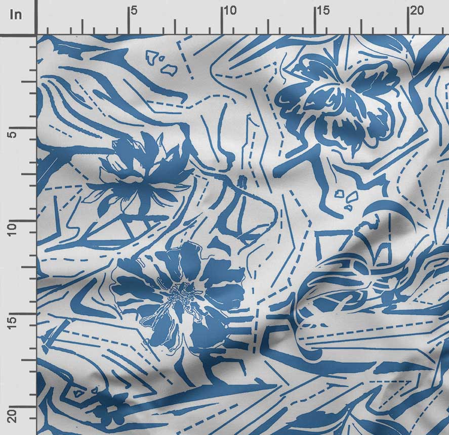 Soimoi Цветочный принт, хлопковый батист, ткань для квилтинга, продаваемая во дворе, хлопчатобумажная ткань средней плотности шириной 42 дюйма,