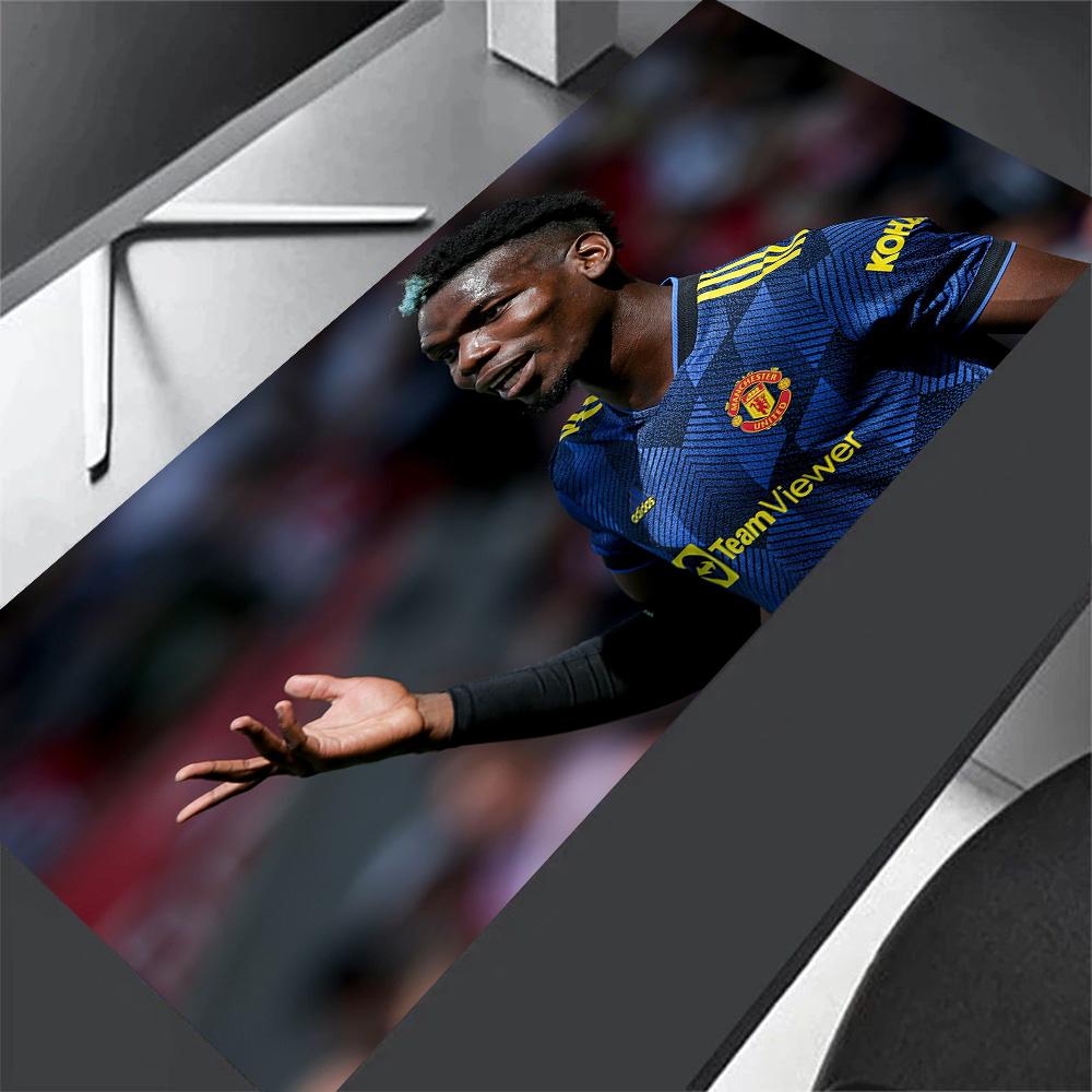 Paul Pogba's Manchester Moment Gaming Mouse Pad Keyboard Pad Desktop Mouse Pad Non-Slip Rubber Base Suitable for Office Gaming PC Laptop