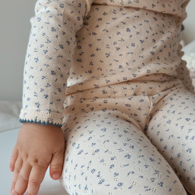 Cotton Floral Pajama Set Girls A-Grade Soft Breathable Sleepwear Toddler Lounge Wear