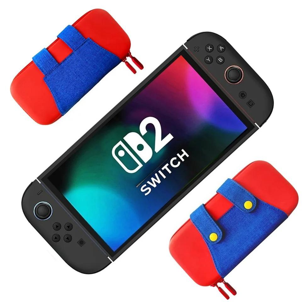 Тонкий дорожный кейс для Nintendo Switch 2, жесткий водонепроницаемый корпус из ЭВА, сумка для переноски аксессуаров для игр NS2