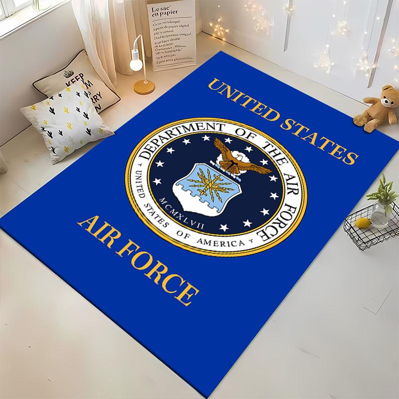 United States Air Force Logo Design Rug Non-slip rug suitable for living room and bedroom sofas sofas