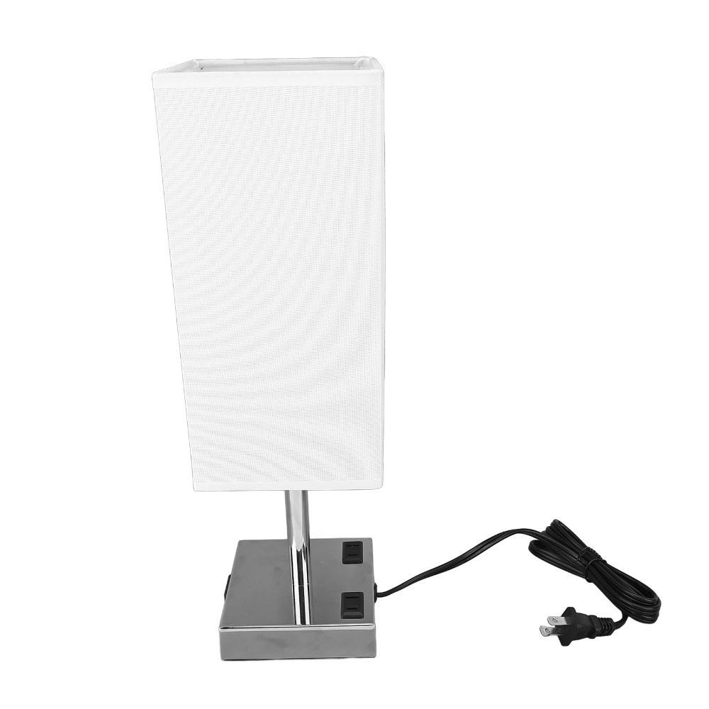 5W USB Bedside Table Lamp Fabric Lampshade Desk Light Modern LED  Lamp  Bedroom