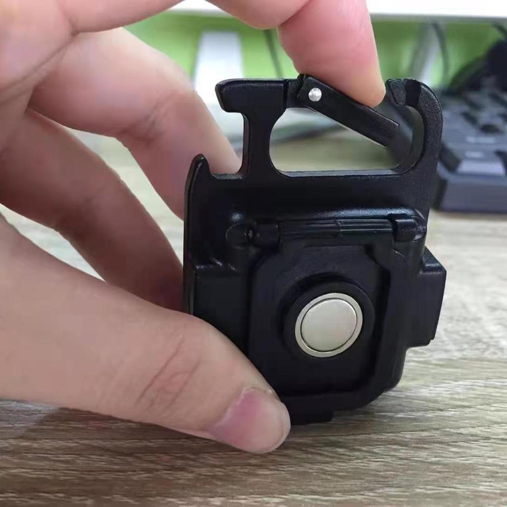 Мини COB Рабочий свет Высокая яркость Портативный Сильный магнитный USB Зарядка Складной Светодиодный Брелок-фонарик