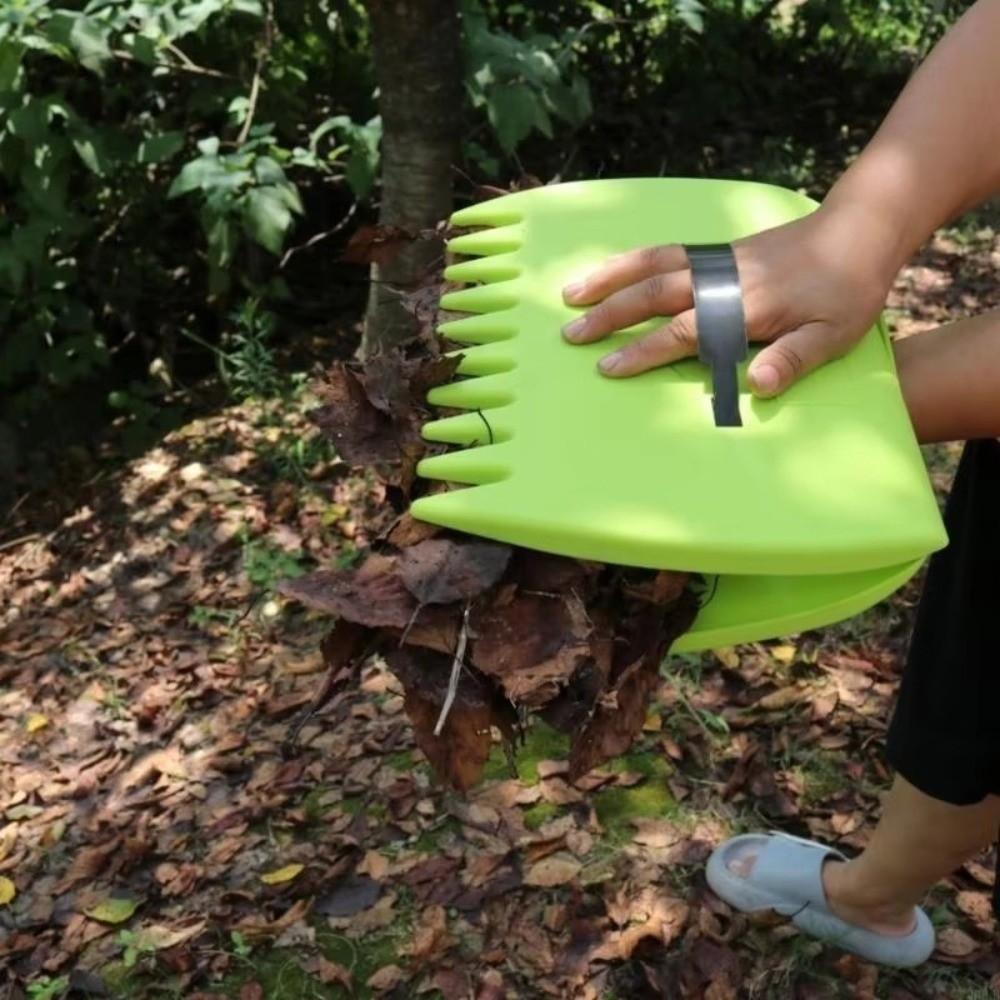 1 Pair Wear-resistant Leaf Catcher Labor-saving Leaf Grabber for Picking Up Leaves Grass Clippings
