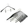 MAWA German-made Non-Slip MAWA Body Form Hangers for Suits and Coats with Clips, 42LK, Set of 10, Black, 10-Year Warranty