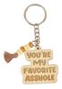 Funny Keychain You'Re My Favourite Wood Engraved Keychain Funny Adult Funny Novelty