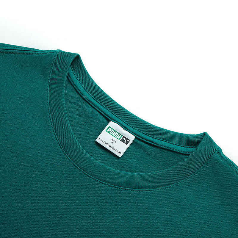Puma Leisure Sport Solid Color Casual Pullover Crew Neck Short Sleeve T-Shirt Men Tops Green 630936-60