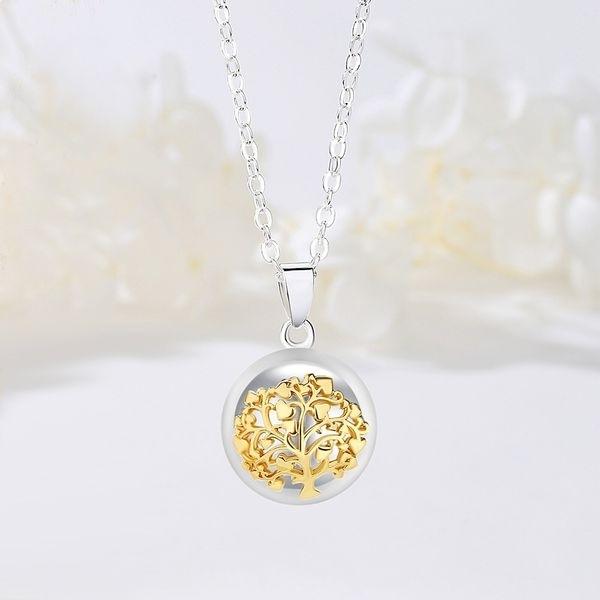 Pregnancy Bola Golden Tree of Life Necklace