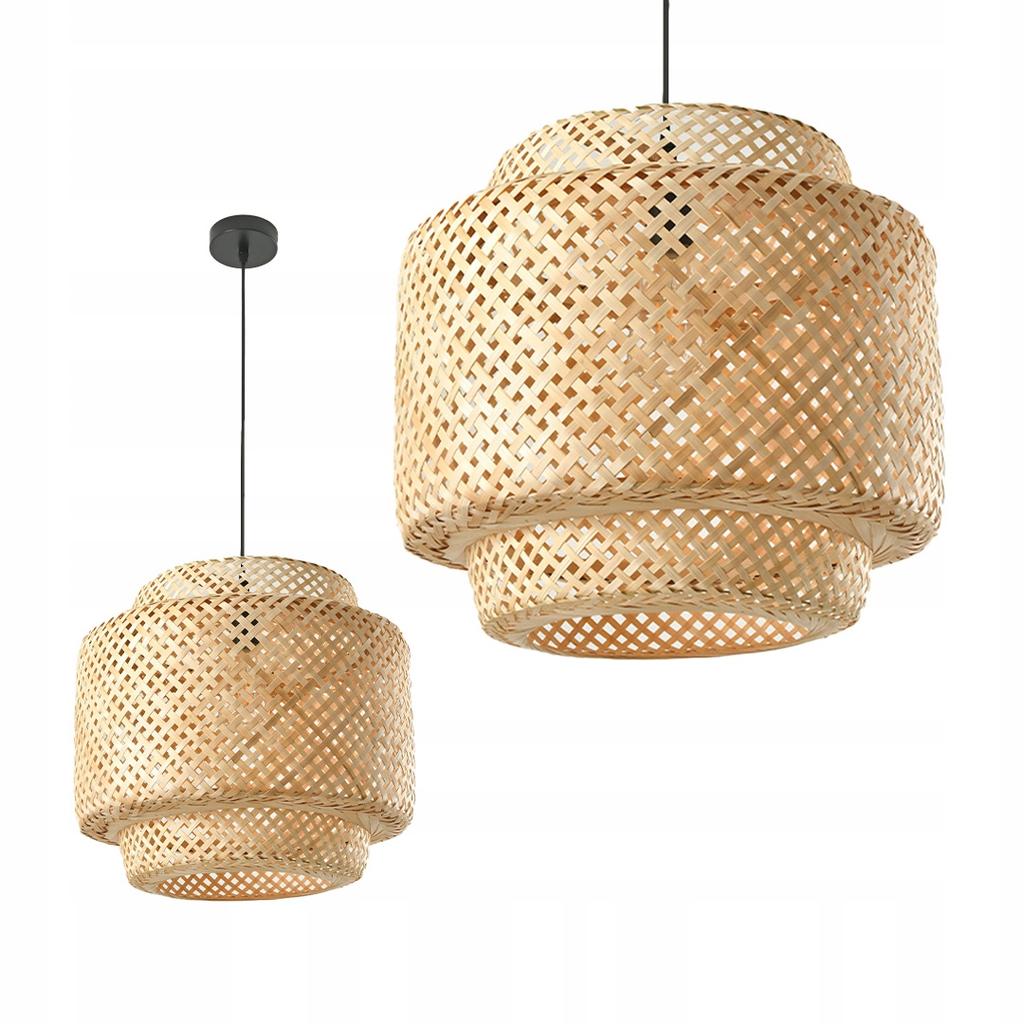 Large BOHO Ceiling Lamp 40cm Bamboo E27