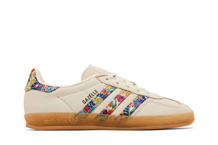 Женские кроссовки adidas Gazelle Indoor с цветочной вышивкой Liberty London Полоски (Женский)