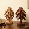 Non-slip Christmas Tree Coaster Anti Scald Heat Resistant Coasters  Decorative Ornaments