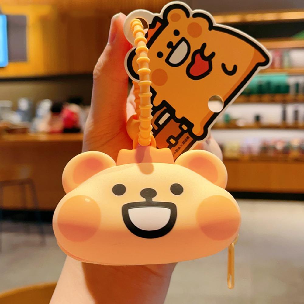 Wallet Mini Silicone Key Bag Key Case Cartoon Earphone Storage Bag Children Girl