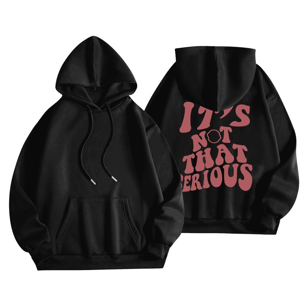 Women's Fashionable Daily Versatile Casual Hooded Sweatshirt, Daily Long Sleeved Patch Top Sweatshirt