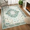 Soft Boho Carpet for Living Room Bedroom Restaurant Persian Rug Large Size Area Vintage Flower for Boys Girls and Adults Mat