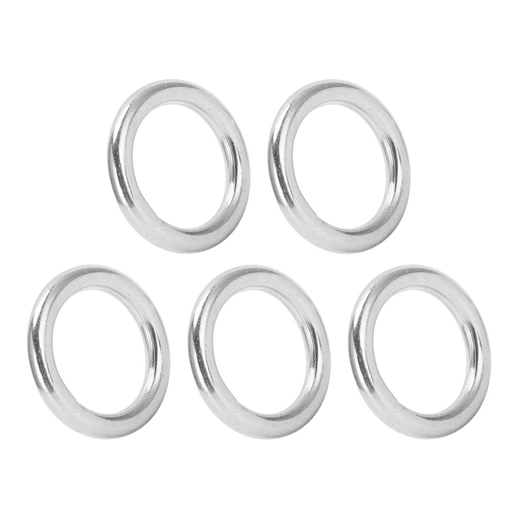 5 шт. круглых колец, сварных из нержавеющей стали, прочный, крепкий обруч для навигационных лодок, наружный 3x20 мм