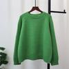 Осень и зима новый свитер пуловер с круглым вырезом свободный ленивый универсальный мягкий восковой вязаный свитер топ женский