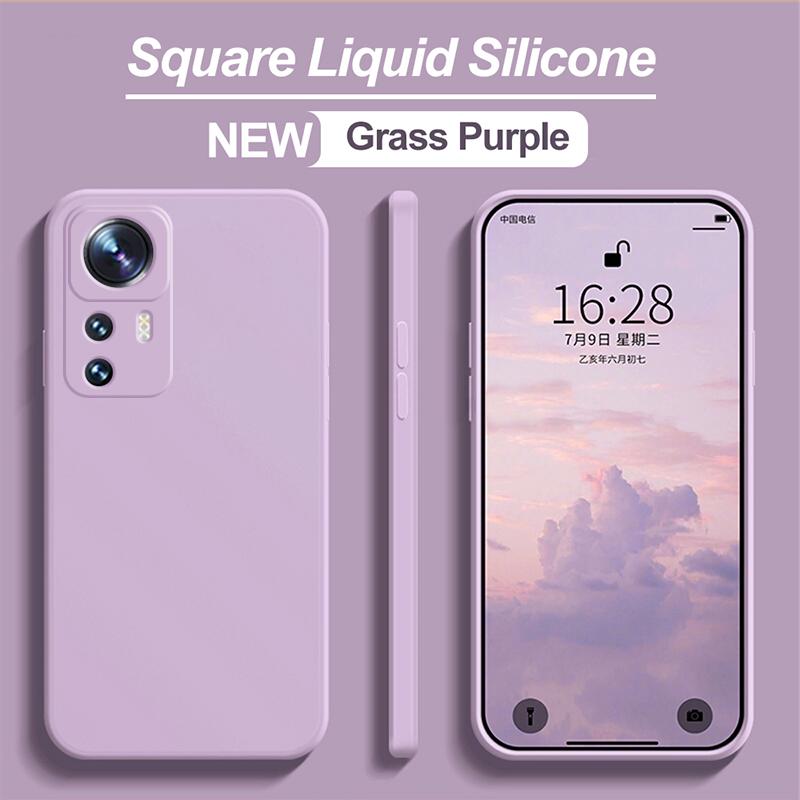 Для Xiaomi 12T Pro Чехол квадратный жидкий силиконовый протектор объектива камеры мягкий чехол для Xiaomi Mi 12T 12 T Pro Mi12t Pro Чехлы для телефонов