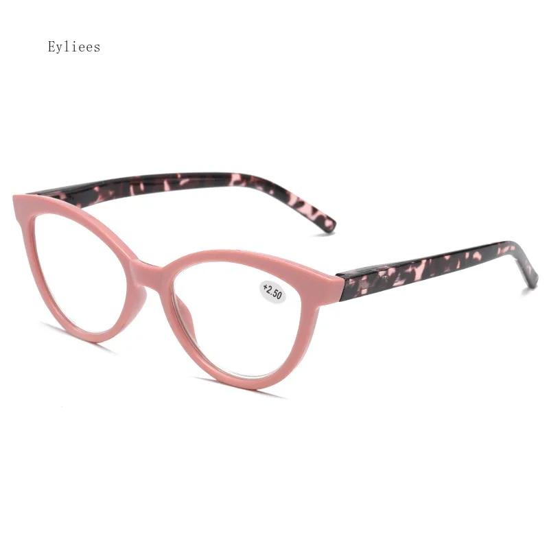 Модные очки для чтения «кошачий глаз» для женщин, пластиковые оптические очки для чтения при пресбиопии, +1.0+4.0 gafas de lectura